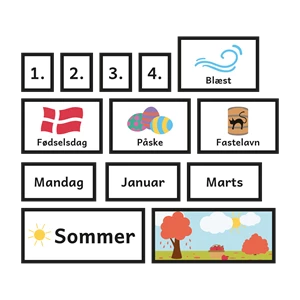 Dato, vejr og årstid – piktogrammer