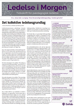Ledelse i Morgen. Årgang 23 Nr. 4. Januar 2020 (E-tidsskrift