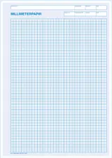 Millimeterpapir - blå m/uni login