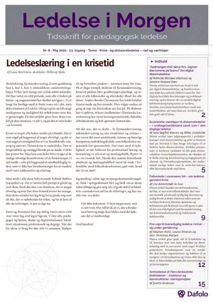Ledelse i Morgen, Årgang 23, Nr. 8. Maj 2020 (E-tidsskrift)
